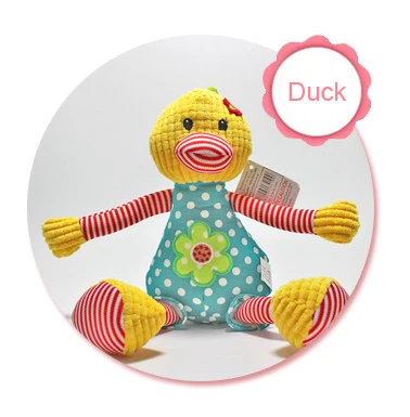 Duck Мягкая детская кроватка кровать коляска спиральная игрушка текстурированная Мобильная погремушка Висячие животные плюшевые игрушки Новорожденные Обучающие автокресла полотенце - Цвет: Duck