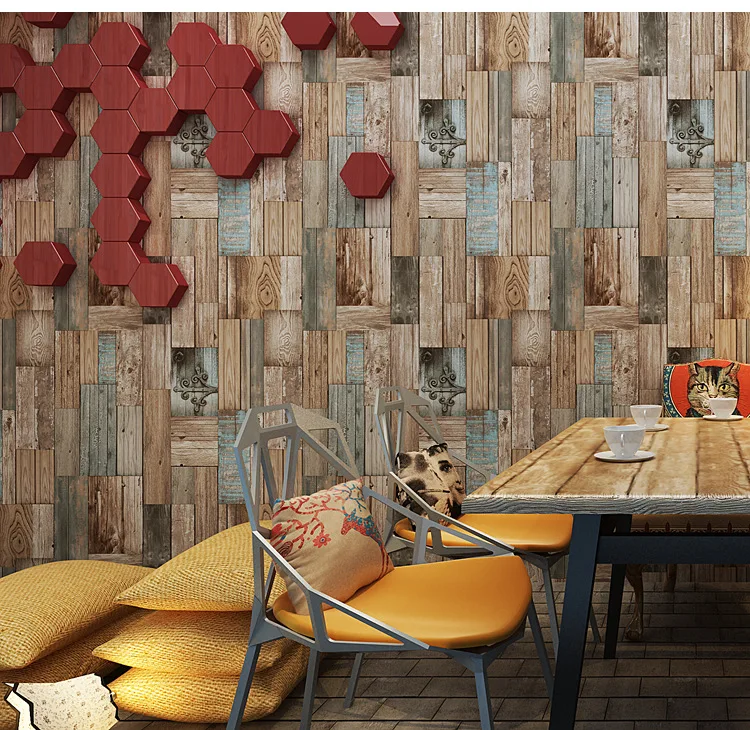 Настенная бумага для ресторана кофейни водонепроницаемая виниловая винтажная