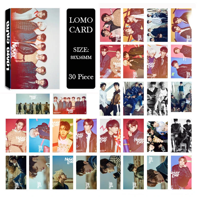 LOMO Card KPOP BIGBANG/EXO/BLACKPINK/GOT7/IKON/RED VELVET/SJ/NCT127/IZONE/TXT/TWICE/MONSTAX/Album Small Cards Photo Photocard