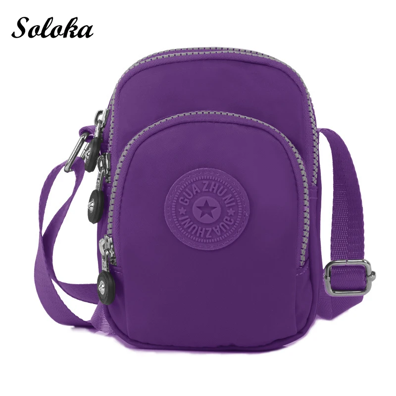 Модные повседневные женские Наплечные сумки из нейлона сумки-мессенджеры