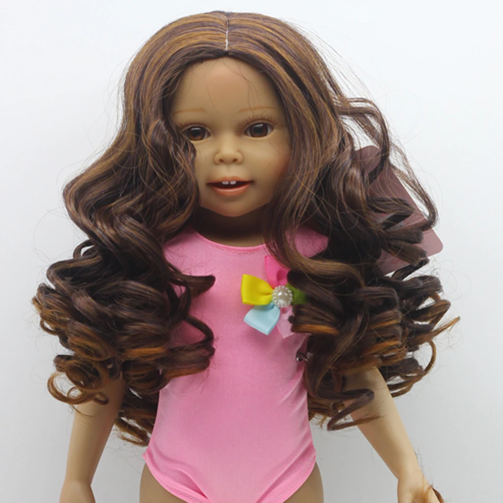 

Длинные большие волнистые волосы, парики для кукол 18 дюймов, принадлежности для самостоятельного изготовления, молочная одежда для вечерин...