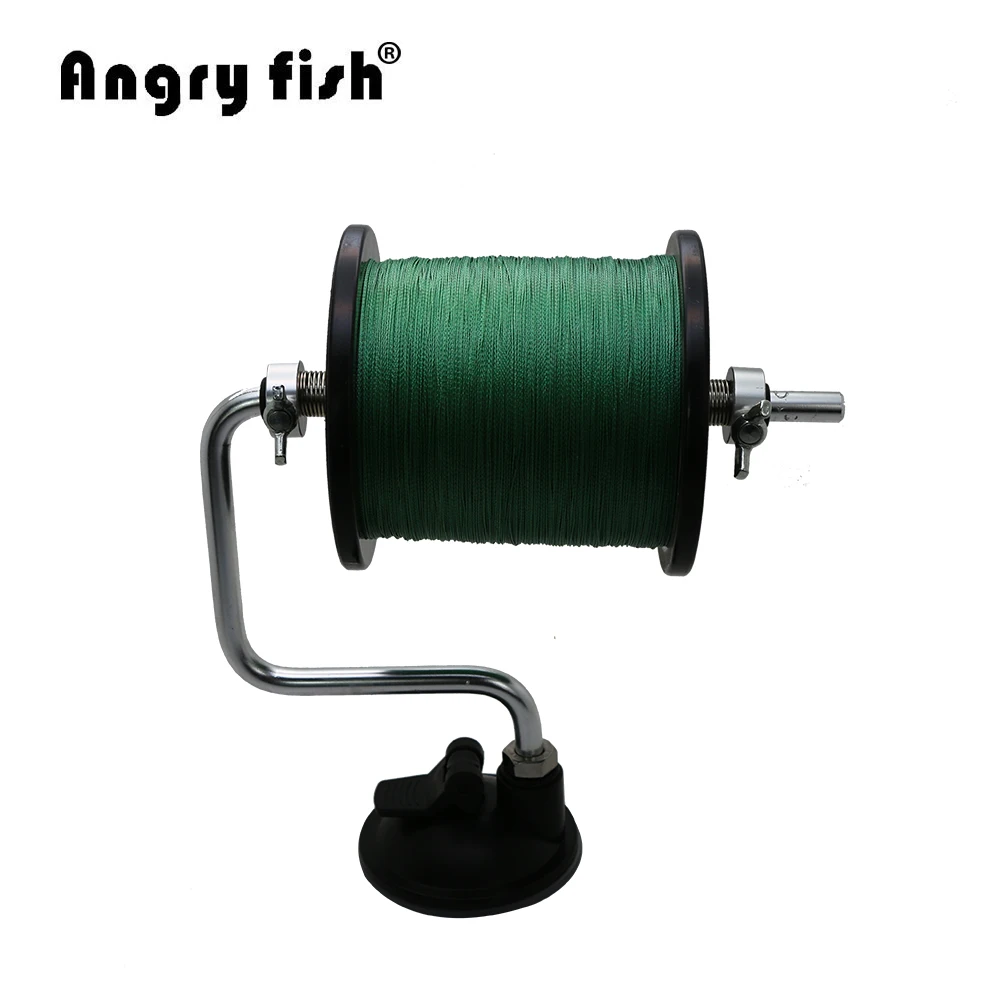 Angryfish Портативная Алюминиевая катушка для намотки рыболовной лески Катушка система спулера снасти инструмент на присоске морские инструменты для ловли карпа