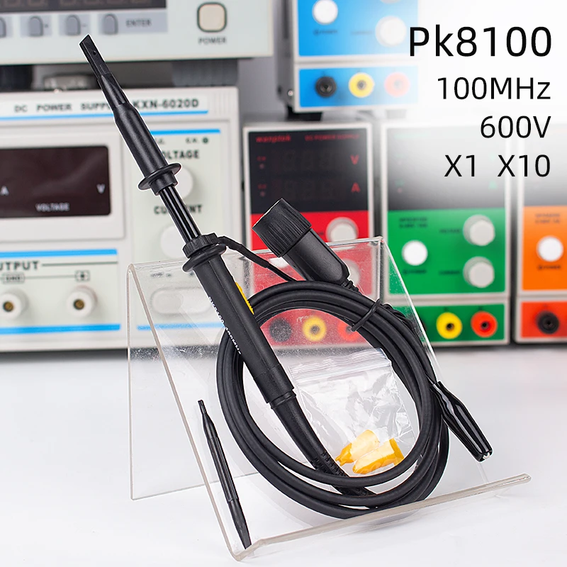 PK8100 100MHz 600V Соединитель зонда осциллографа части зонда TEXAS200 пропускная способность 200 МГц 600 в зажим и аксессуары - Цвет: PK8100 100MHz 600V