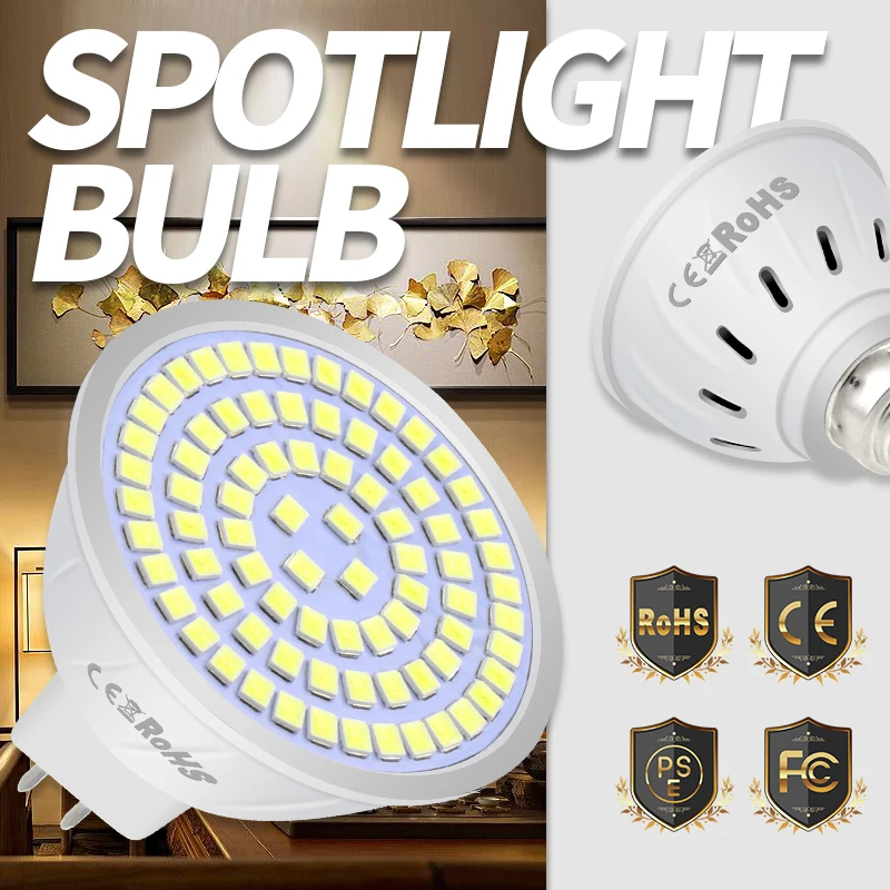 Светодиодная лампа E27 CanLing E14 Точечный светильник MR16 светодиодный 220 В Ampoule Led GU10 Focos