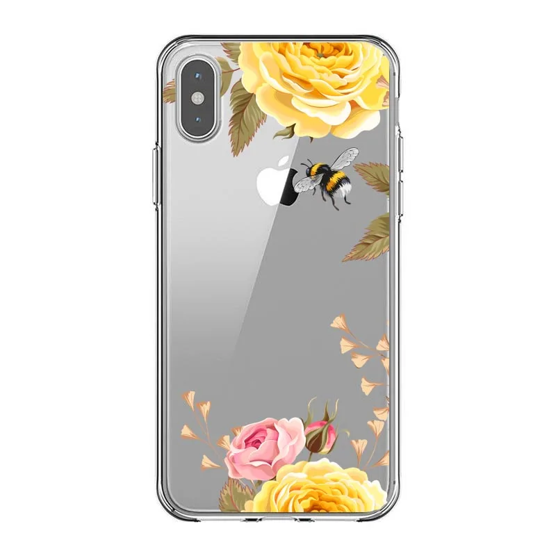 Мягкий чехол для телефонов из ТПУ С Рисунком бабочки стежка любви для iPhone 5 5S SE 6 6splus 7 8 Plus X XR XS MAX