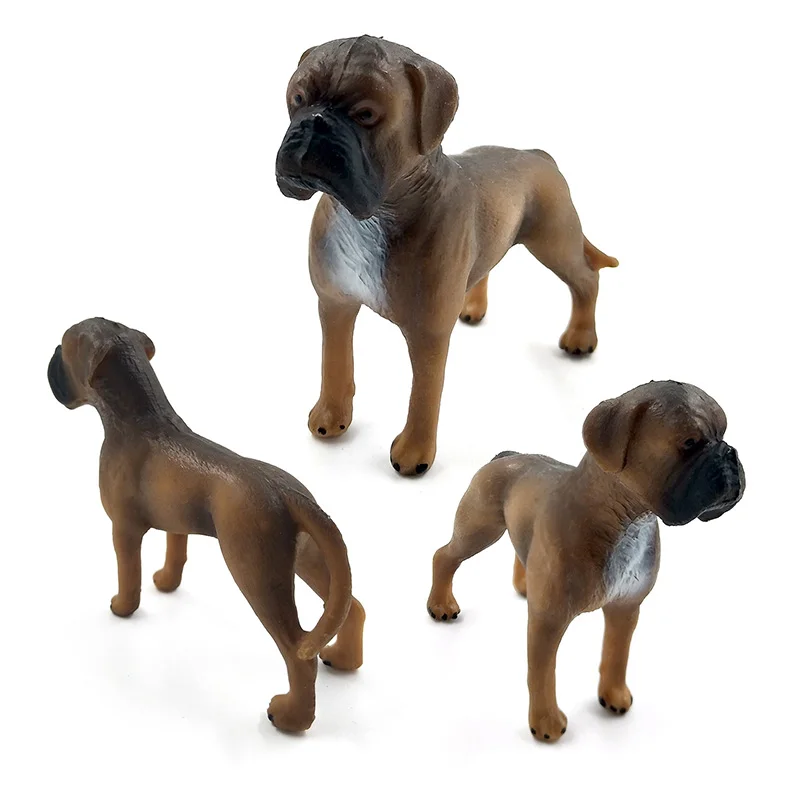 Моделирование собаки фигурка модели животных набор игрушек статуя Миниатюрный