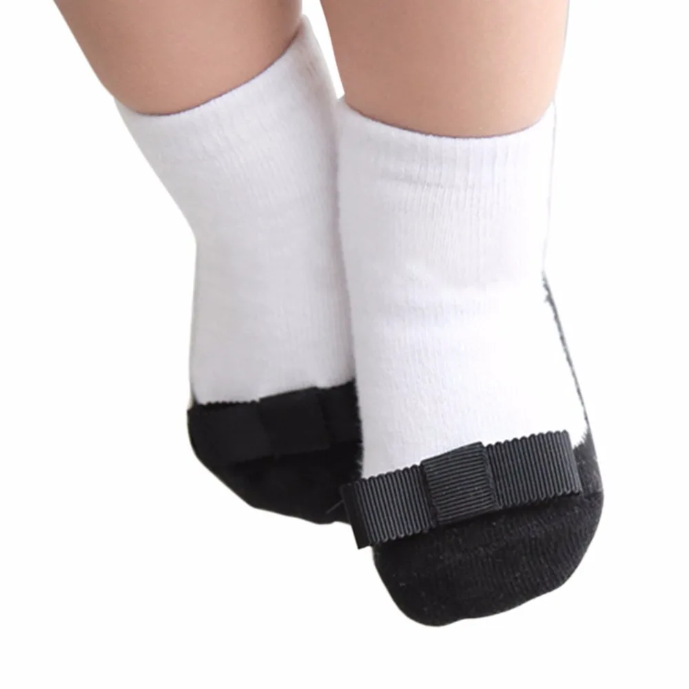 От 1 до 3 лет Милая кожаная обувь для маленьких девочек Черные Нескользящие