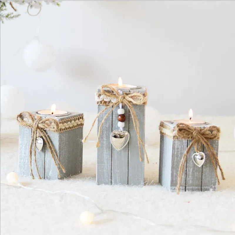 

Nordic Retro Candlestick Candle Simple Modern Romantic Ornaments European Shop Cafe Creative Dinner Christmas Candle Holder Gift