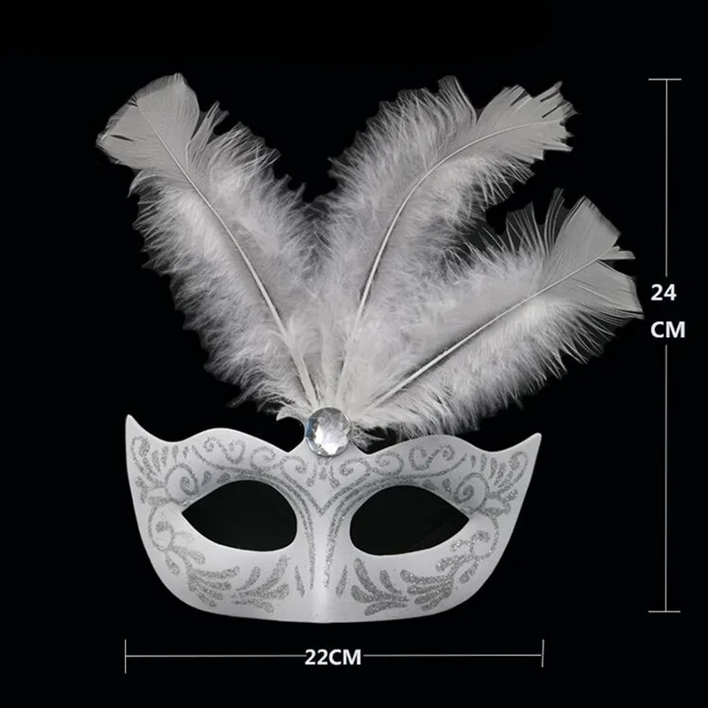 EVA Feather Mask Women Girls Venice Princess Masquerade Ball Masks Carnival Party Dress Decoration Halloween Christmas|Аксессуары для