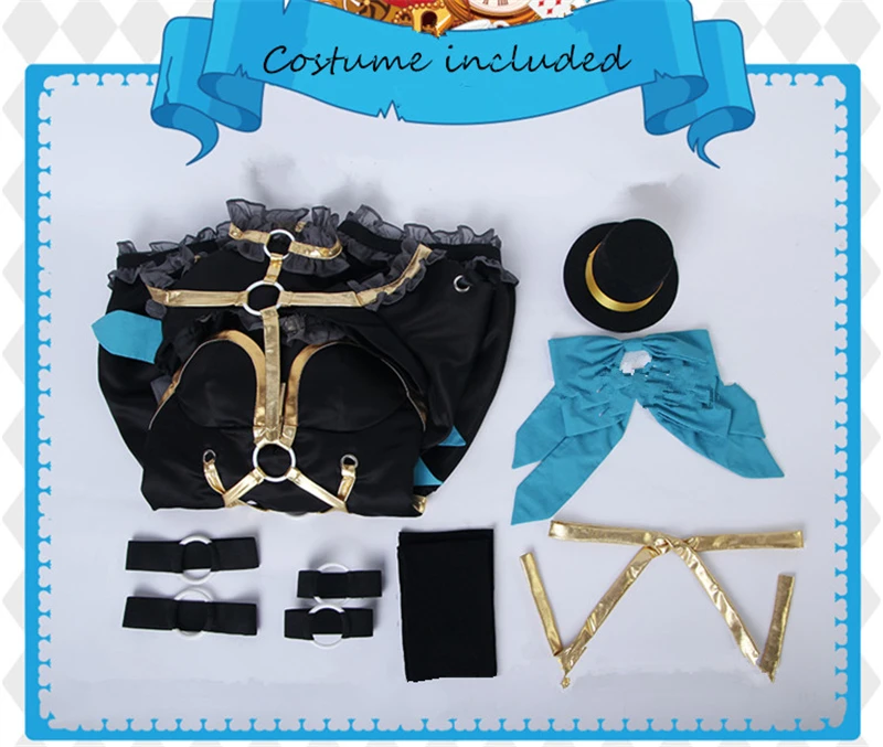 

Anime Cosplay FGO Fate/extraccc Tamamo no Mae Magician Cosplay Costume Black Magic Suit Halloween Uuniforms Costumes