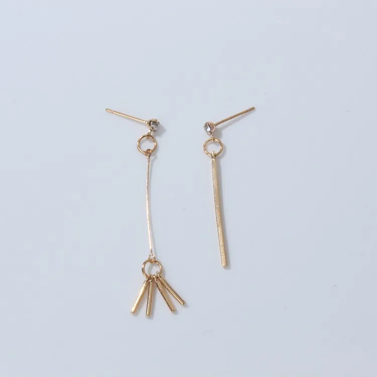 2020 корейские модные Асимметричные Длинные серьги цепочки элегантные ювелирные