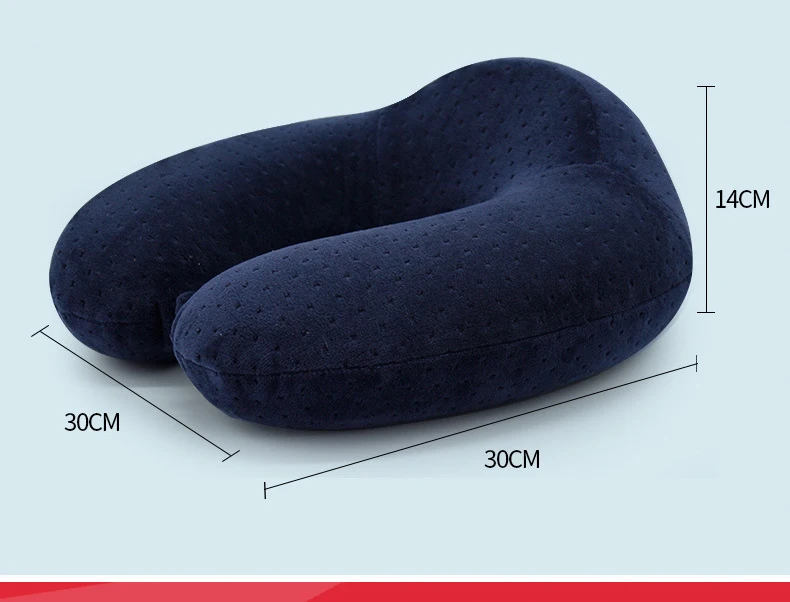 Memory Foam u образная дорожная подушка для шеи Подушка медицинского ухода самолет