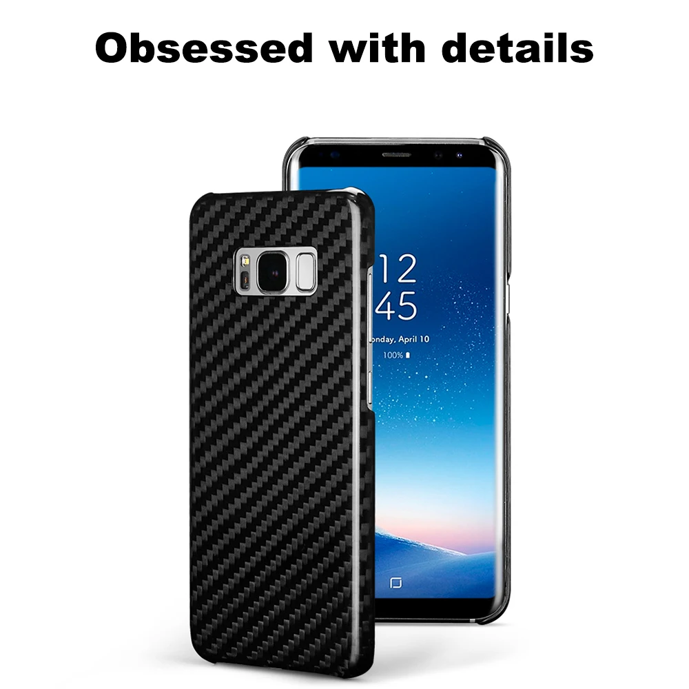 Роскошный чехол из настоящего углеродного волокна для Samsung Galaxy S8 S8 Plus чехол из углеродного волокна для Samsung S8 Plus-матовый и глянцевый