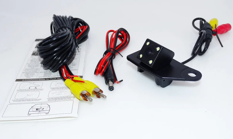 Автомобильный черный корпус 4 светодиодных лампы оригинальная автомобильная