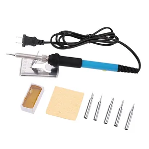 5 в 1 60 Вт ЕС вилка ЖК-цифровой дисплей паяльник Регулируемая температура Электрический паяльник сварочные ремонтные инструменты