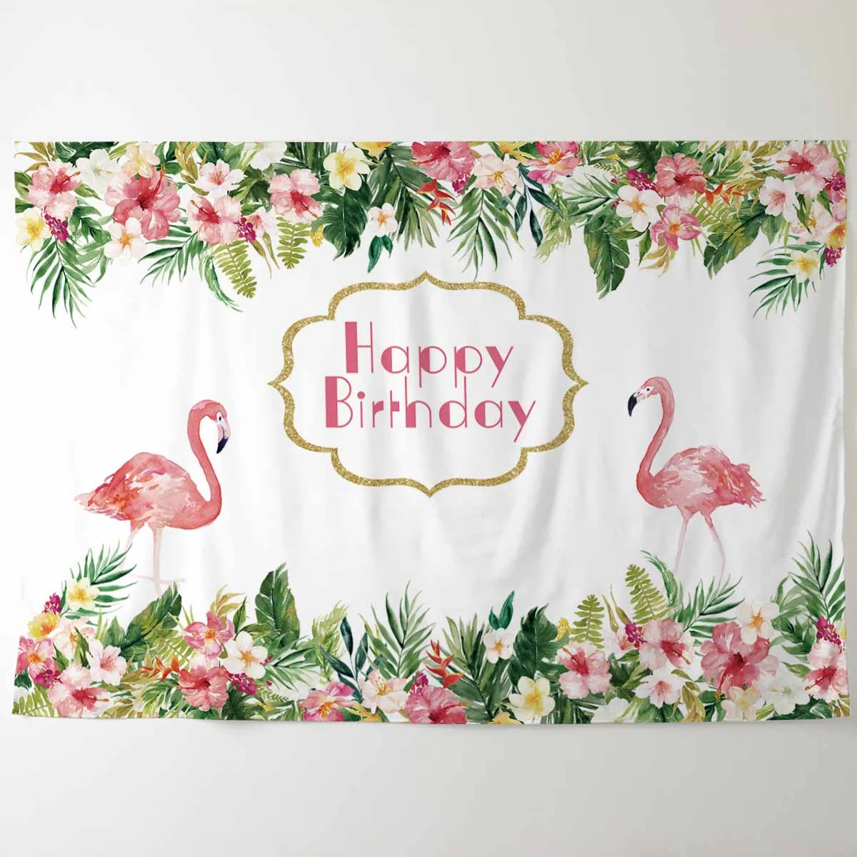 Allenjoy фотозон фон Гавайский День Рождения Декор Розовый фламинго летние