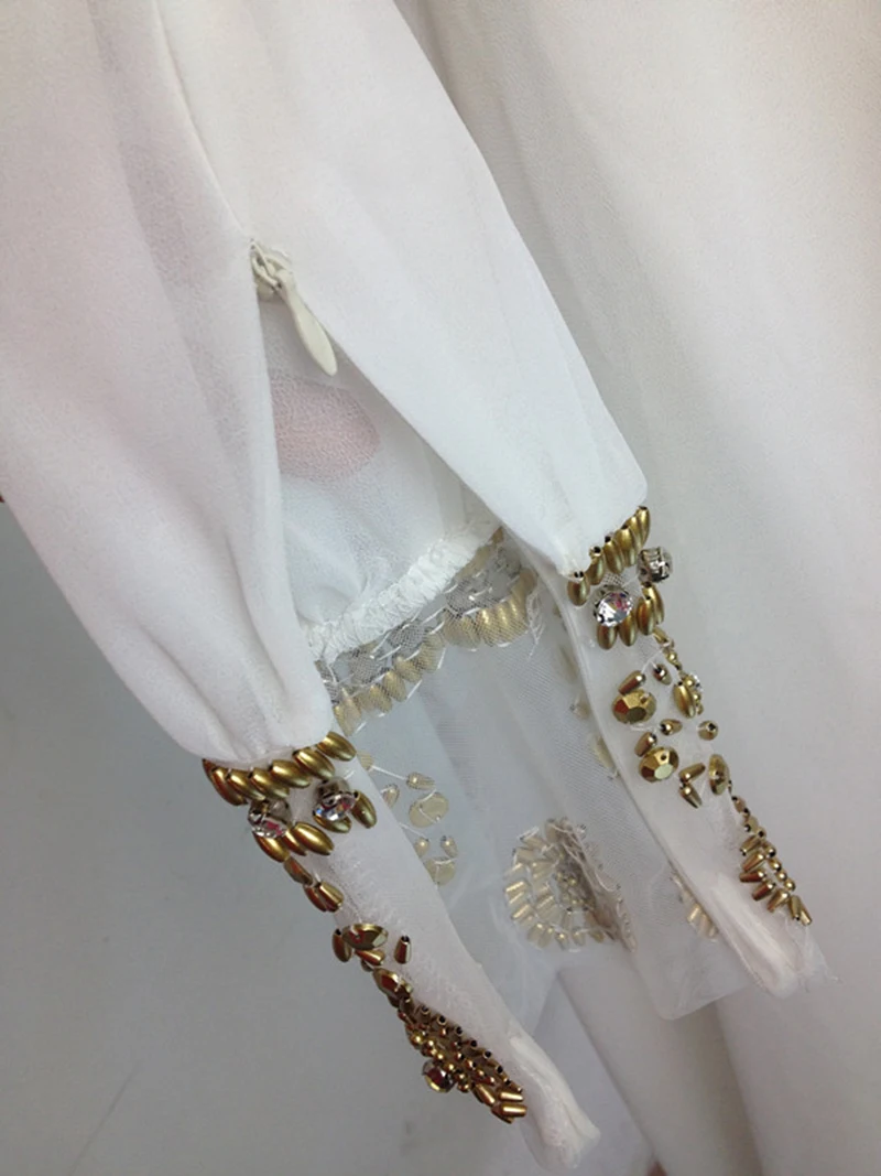 Мусульманские платья с длинными рукавами vestido longos белые шифоновые мусульманские Вечерние платья