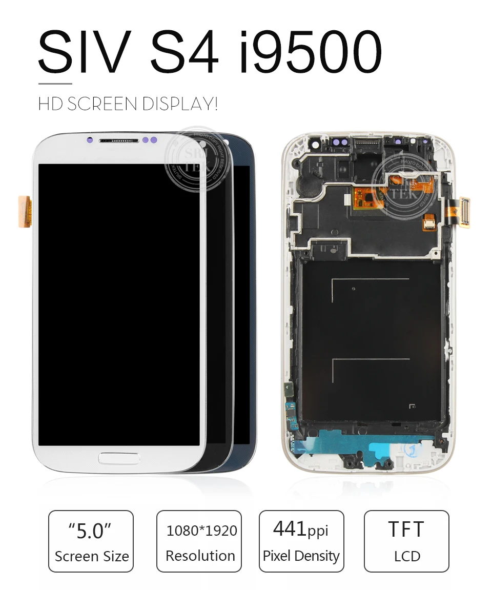 5,0 дюймов протестированный ЖК-дисплей для samsung Galaxy SIV S4 i9500 i9505 i9506 i337 ЖК-дисплей s сенсорный дигитайзер замена экрана
