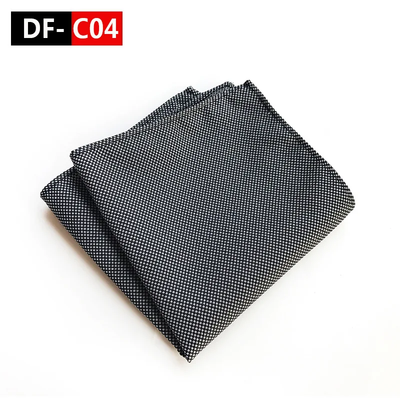 DF-C04 Модные 25x25 см шелковые Полиэстеровые карманные полотенца Ретро носовые платки винтажные носовые платки мужские квадранные Карманные Платки - Color: DF-C04