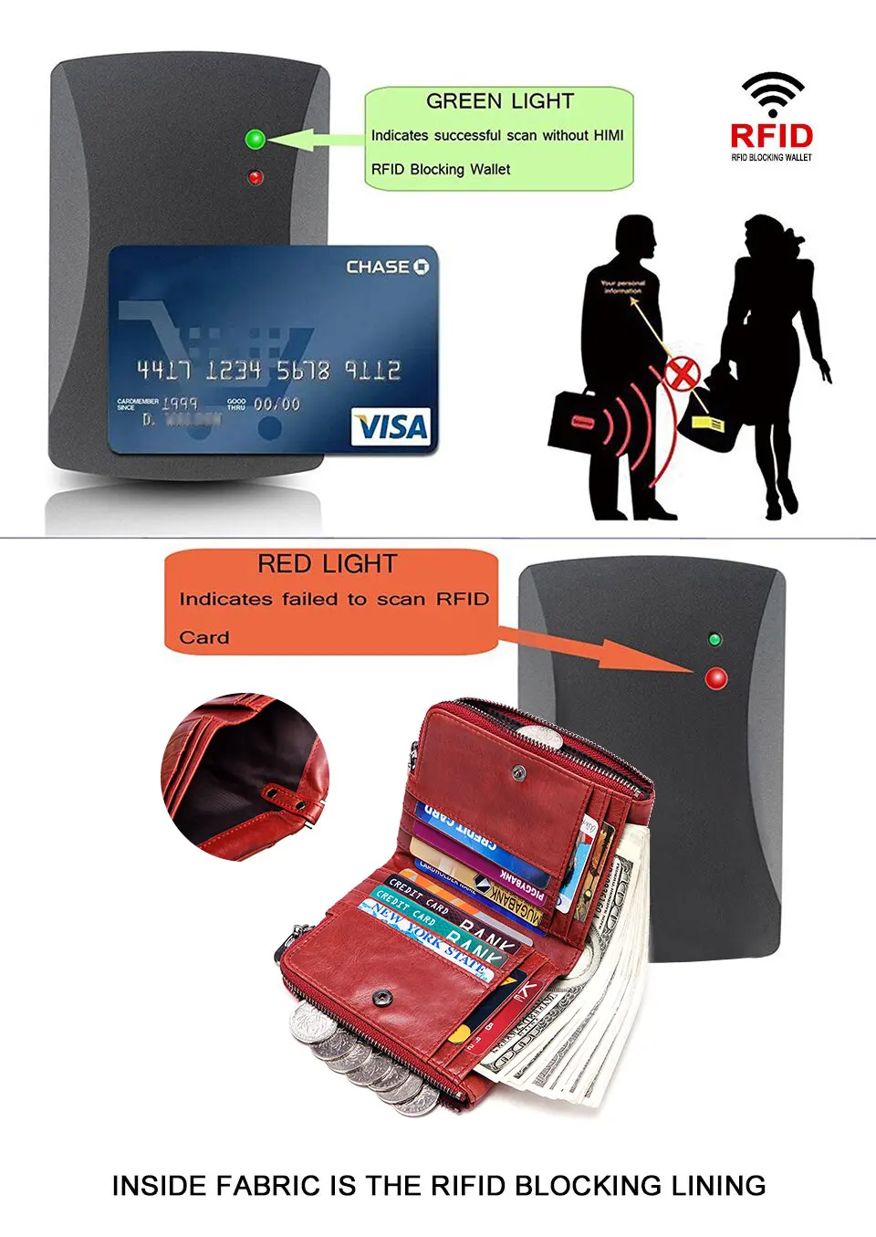Женский маленький кошелек из натуральной кожи женские кошельки Rfid карты женский кошелек ID держатель кредитной карты карманы мини Walet Новинка