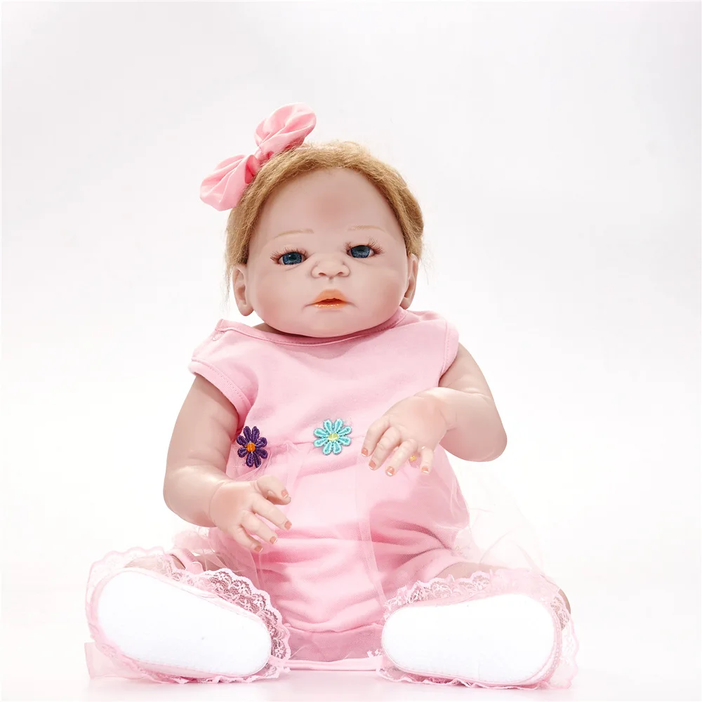 55 см Bebe Reborn Baby полностью силиконовые куклы реалистичные Boneca Lol для малышей