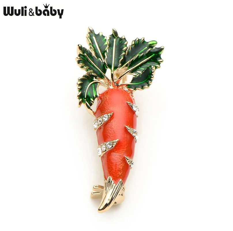Эмалированная Женская и мужская брошь Морковка из сплава|scarf pin|brooch pinspins women |