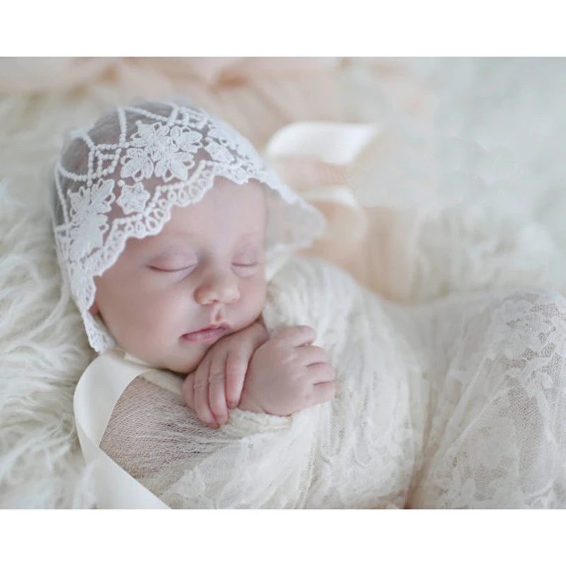 

Baby Lace Hat Infantil Cap Newborn Photography Props Bonnet Enfant Props Studio Shooting Photo