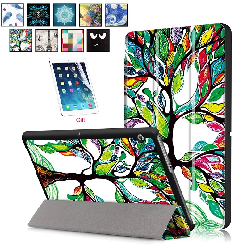 9,6 дюймовый чехол для huawei Mediapad T3 10 из искусственной кожи, умный чехол-подставка для huawei Mediapad T3 10, планшетный ПК