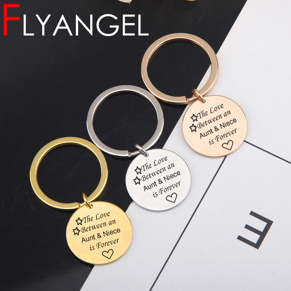 Новый модный брелок с гравировкой любовь между тетей и племянницей Forever