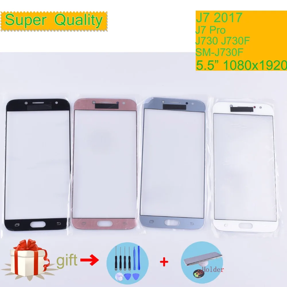 Для Samsung Galaxy J7 Pro 2017 J730 J730F SM-J730F SM-J730G/DS сенсорный экран передняя стеклянная панель