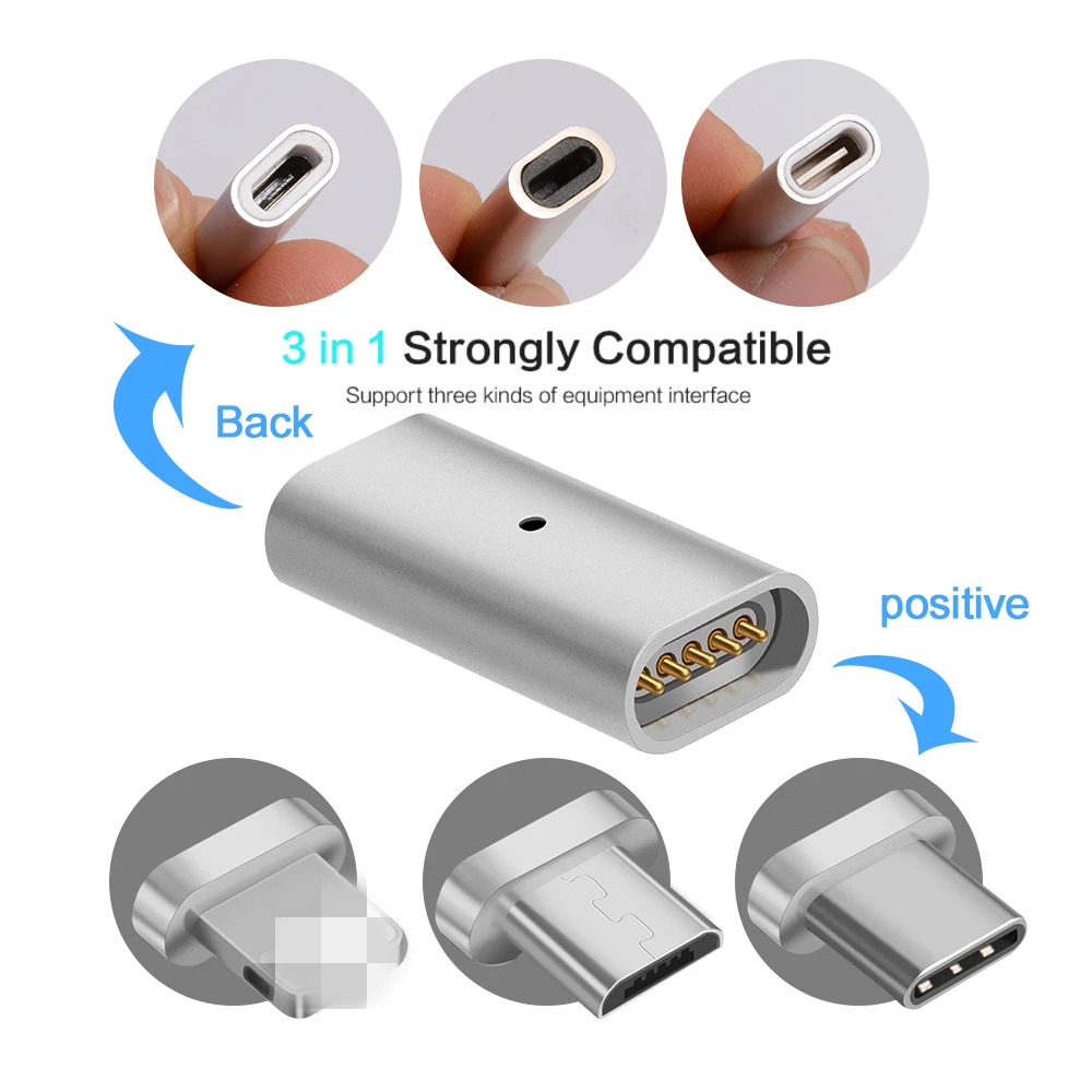 Магнитный микро usb адаптер Vanniso для Xiaomi Oneplus USB C разъем зарядки Samsung Huawei конвертер