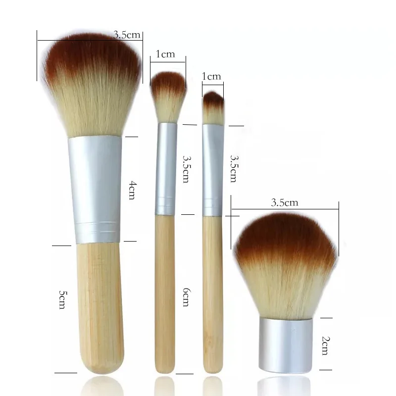 Набор мини кистей для макияжа с тканевой кистью сумка пудры тонального крема