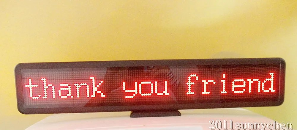 Red Programmable LED Scrolling Message Sign Display Indoor Board 21&quotx4&quot | Электронные компоненты и