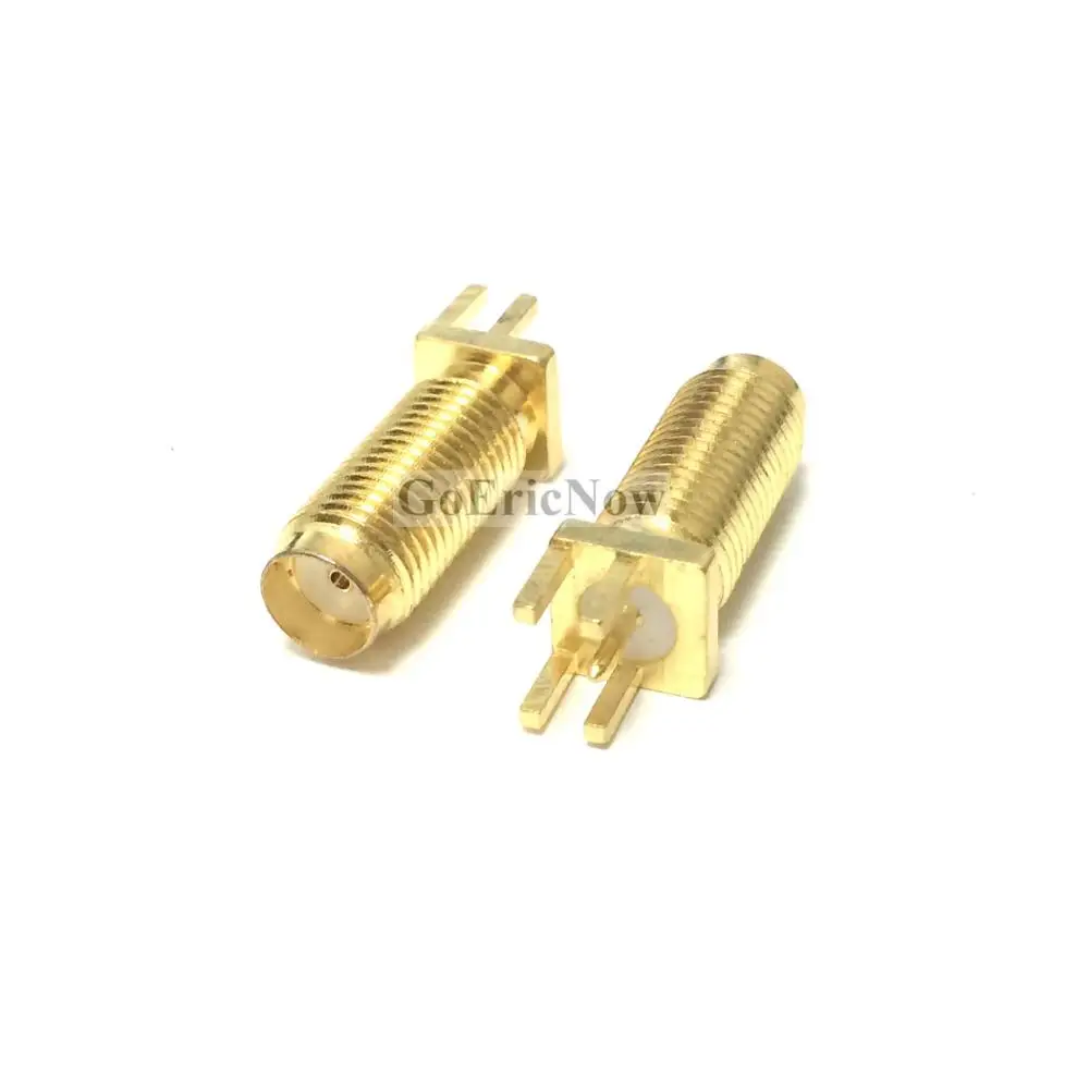 100 шт. RF коаксиальный SMA разъем прямой/край 15 мм зубчатый PCB|Соединители| |
