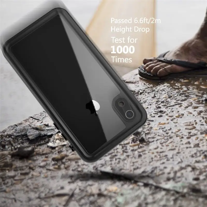 Водонепроницаемый чехол для телефона IP68 ДЛЯ iPhone X XS Max XR 360 градусов защитный 7 8 plus