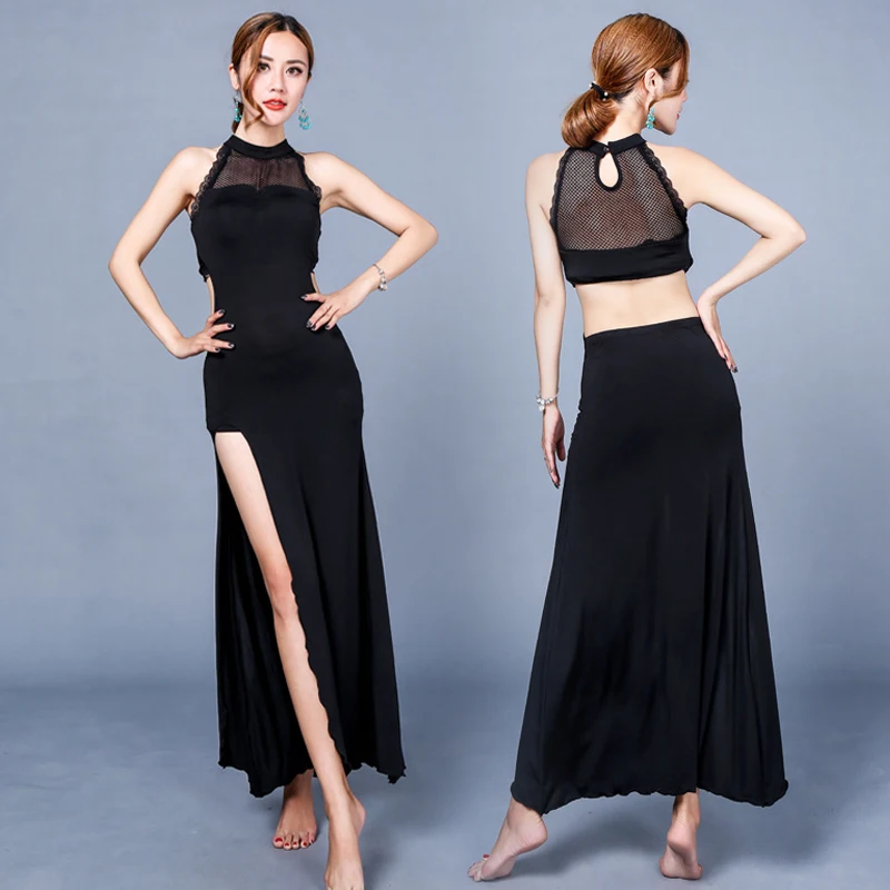 Женская сексуальная сетка Формальное длинное платье женские вечерние латинские