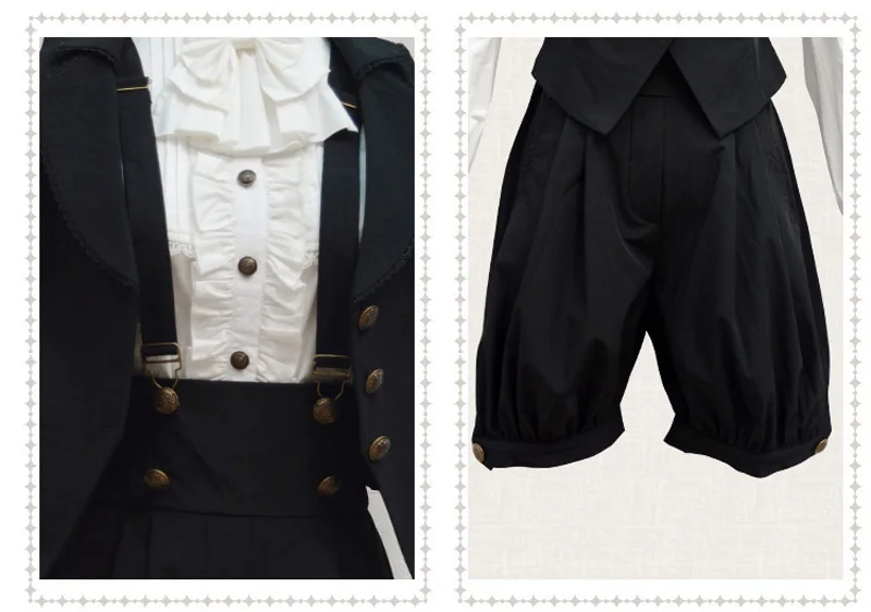 Черные винтажные шифоновые брюки жилеты в стиле фотографий для мальчиков Новое