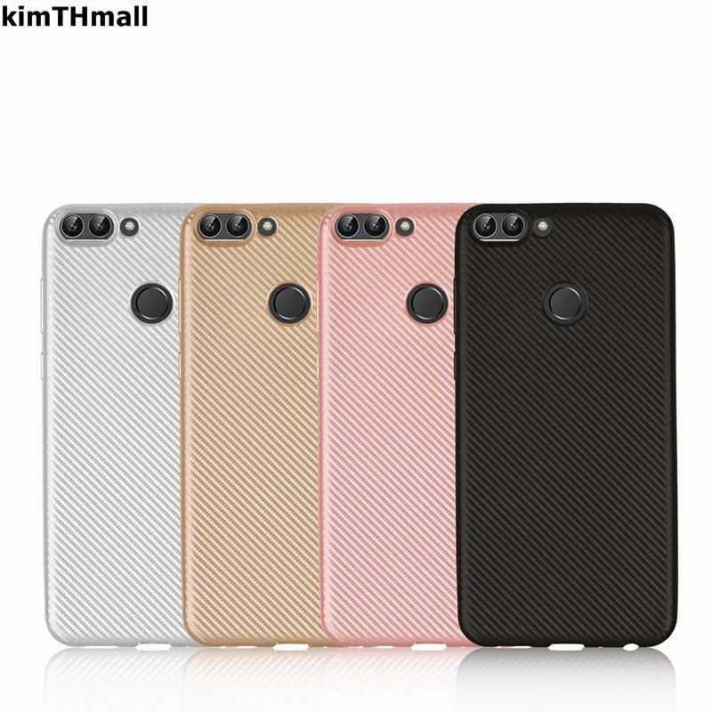 Чехол для Huawei P Smart cover из углеродного волокна пластиковый мягкий желе FIG L21 LX1 чехол