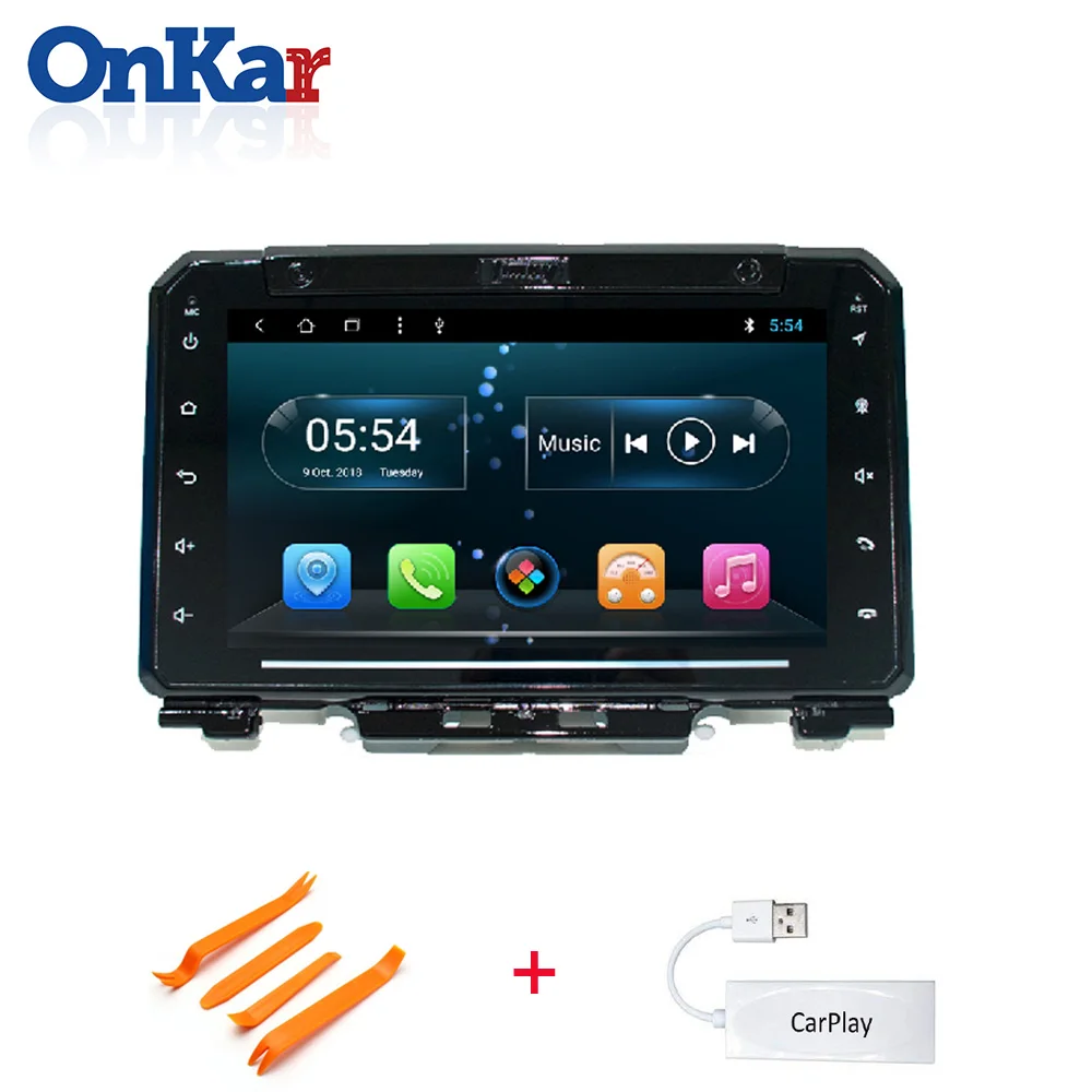 With CarPlay Евсюков автомобильный мультимидийный навигатор dvd-плеер навигации для Suzuki Jimny с android 8,1 система поддержки Wi-Fi Bluetooth зе - Цвет: With CarPlay