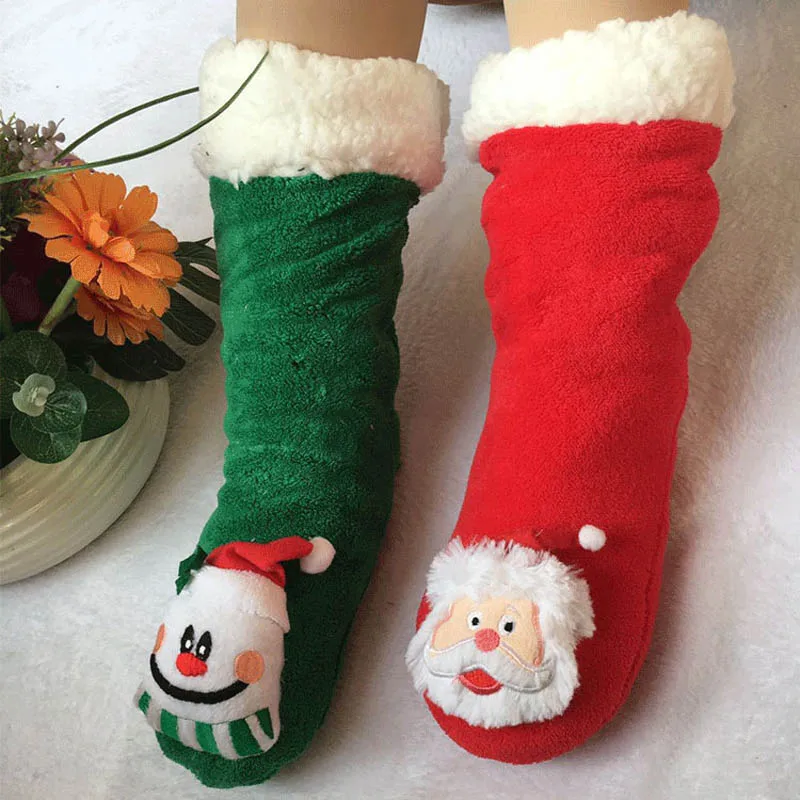 Новинка 2018 года Зимние рождественские носки с героями мультфильмов Плюшевые