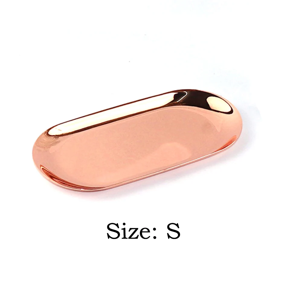 organizer tray 11 Msjo Органайзер лоток INS для хранения ювелирных изделий сервировочный поднос из нержавеющей стали поднос для закусок металлический органайзер для хранения домашнего макияжа - Цвет: organizer tray 11