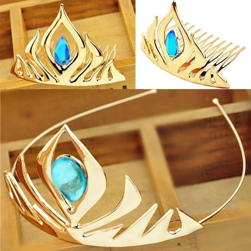 12 шт./лот тиара Эльзы корона для коронации заколка волос Ювелирное Украшение
