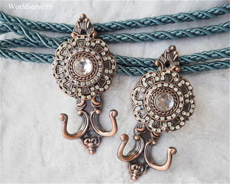 Европейские держатели для занавесок из цинкового сплава настенные крючки со