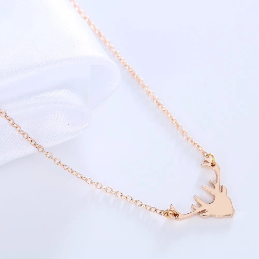 Chandler Brand Plated Antler Deer Head Necklaces &amp Pendant For Women Animal Infinity Statement Causal Accessories 10pcs | Украшения и