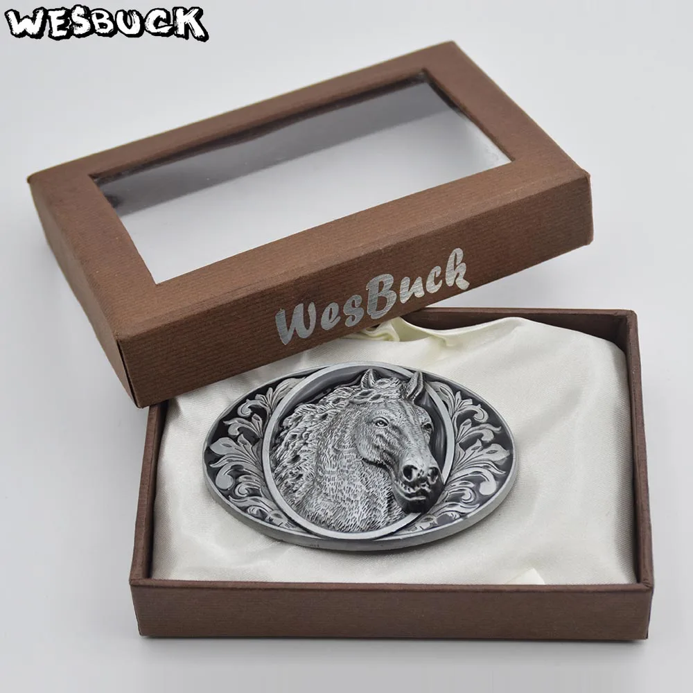 5 PCS MOQ WesBuck бренд лошадь металлические пряжки ремня с классными клепками в виде