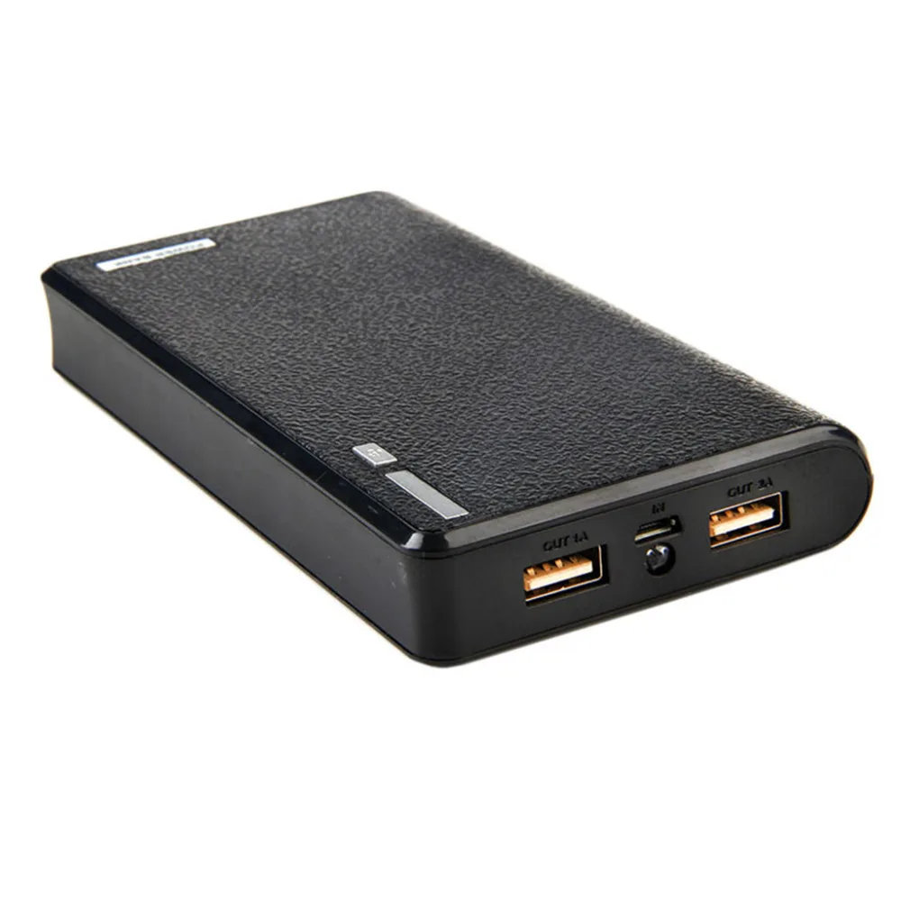Двойной USB внешний аккумулятор 6x18650 внешний резервный аккумулятор зарядное устройство чехол Коробка для телефона