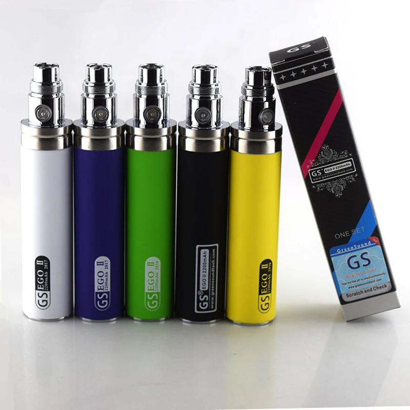 Оригинальная батарея GS eGo II 2200 мАч для электронной сигареты Ego подходит