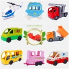 Большой размер прицеп автомобиль мотоцикл большой размер пожарная машина автобус строительные блоки каретка автомобиль детская игрушка сделай сам для детей Кирпичи подарок