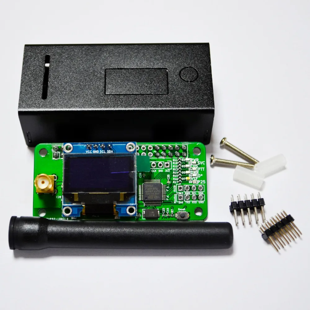 UHF &amp VHF MMDVM hotspot поддержка P25 DMR YSF + черный корпус OLED для raspberry pi |