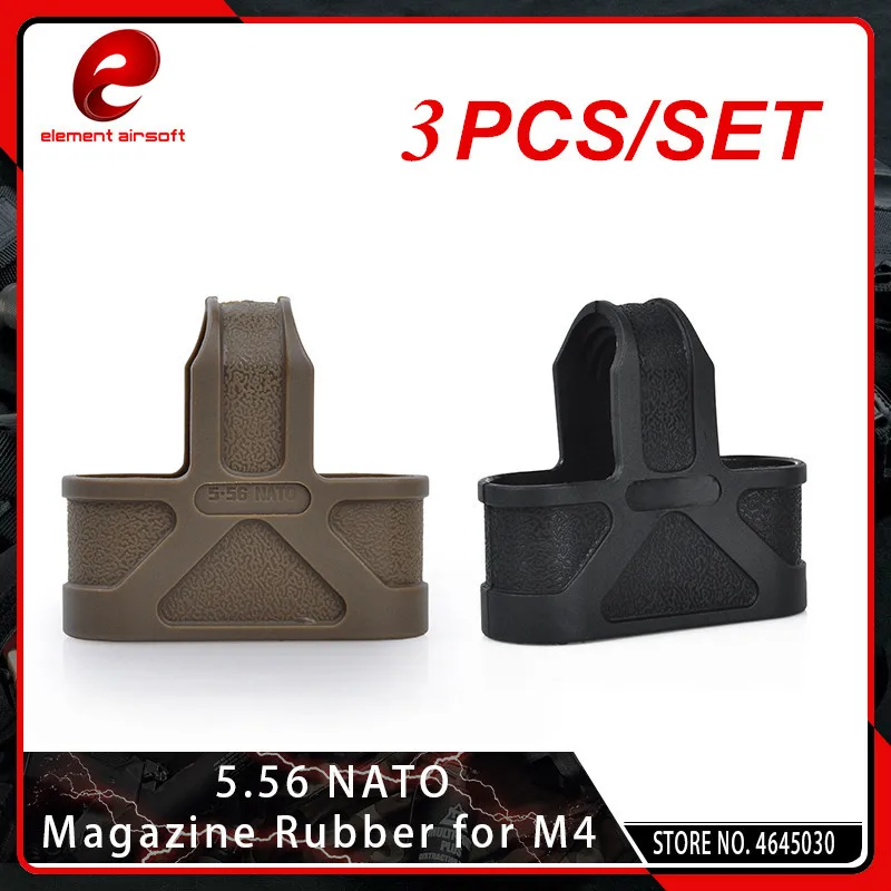 Резиновые петли 3 шт./компл. Element Airsoft 5 56 NATO для M4 / 16 журнал Softair|Мешочки| |